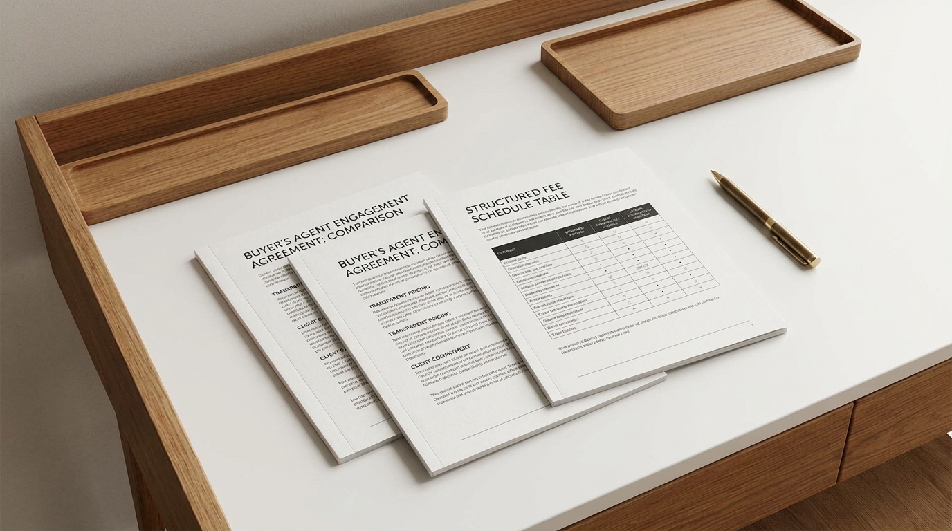 Buyers agent fee structures and engagement contract review