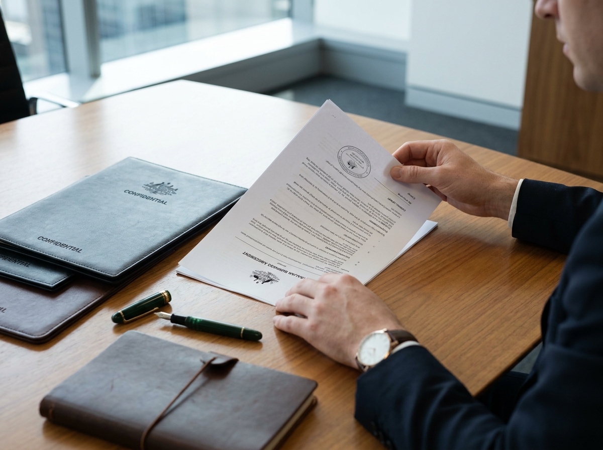 Fiduciary property acquisition contract review with strict client confidentiality